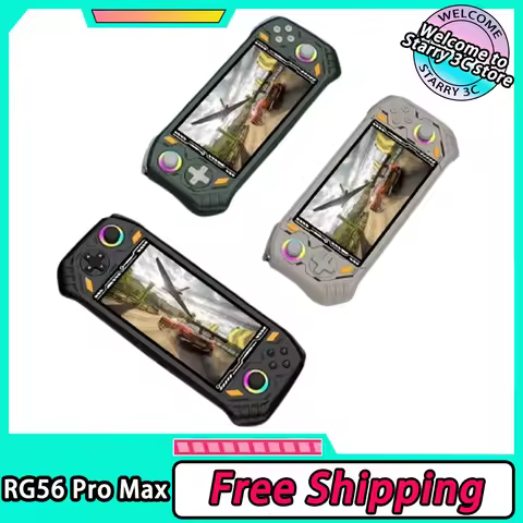 AISLPC RG52 Pro Max Retro Handheld Game Console 5.5'' Screen 8G+128G EMMC Game PSP PS2 WiFi Bluetoot
