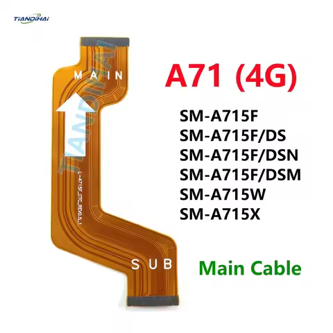 Main SUB Cable For Samsung Galaxy A71 4G A715F A715F/DS A715 Charging Board Connector USB Motherboar