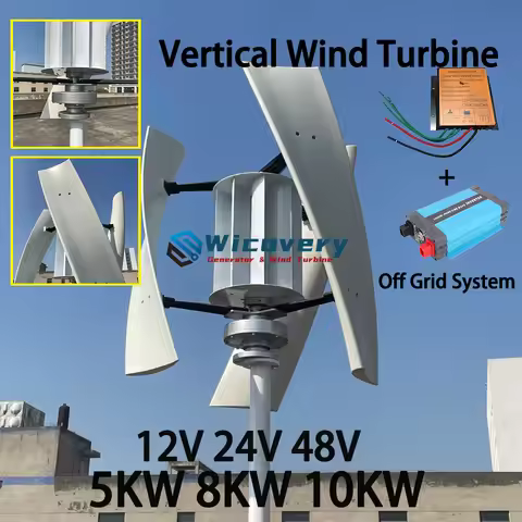CE 5000W 8KW 10KW12V 24V 48V X5 Vertical Wind Turbines Generator With Drum Permanent Magnet Generato
