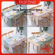 Dining Table Cover l Plastic Table Cloth l Waterproof Table Cover l Dustproof Tablemat l Oil Proof K