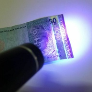 UV Ultraviolet Torchlight Counterfeit goods bank note check duit palsu