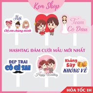 Wedding Hashtag, handheld Hashtag for wedding photography, new modern and youthful model - Ice Cream