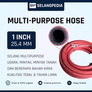 Selang Multi Purpose 1” inch 25mm Multipurpose Hose WP 300 PSI Mondea Industri Karet Rubber Minyak A