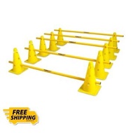 TRIDENT HAT CONE HURDLE SET - 12" (YELLOW) - 15" (Red) - 20" (Neon Green)