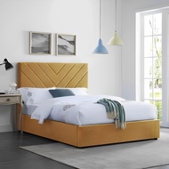 Ashley Velvet 8" Divan Bed + 6 inch Foam Mattress | Divan Bed | Drawer |- Free Delivery + Installation