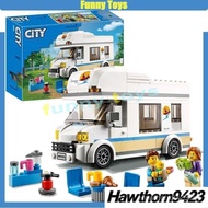 60283 Holiday Camping RV building blocks assembled ornaments educational toys boys and girls gifts H