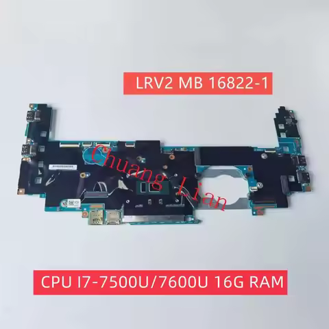 LRV2 MB 16822-1 For LENOVO Thinkpad X1 YOGA 2nd Gen Laptop motherboard with CPU I5 I7 7th Gen 8G 16G