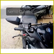 ◮ ◪ ☩ Orig NEMO DUCATI side mirror Universal Ninja NMAX Aerox XMAX ADV CLICK SNIPER PCX MIO Mutarru