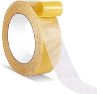 LIWUTE Double-Sided Fabric Tape Heavy Duty，Durable Duct Cloth Tape,Easy to Remove Without Residue,Su