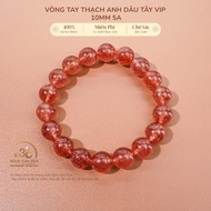 Jade Dan Tam - Strawberry Quartz Bracelet 10mm 5A - Fire Element & Earth Element