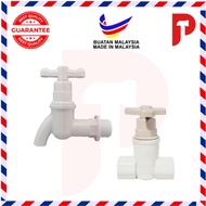 1/2” SY PVC Bib Water Tap PVC Stopcock 🔥 Ready Stocks 🔥 Paip Air Kepala Pincer Plastic Stopcock Plas