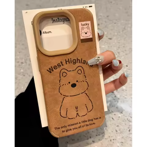 Cute West Highland Puppy Case For Vivo V50 V40 V30 V29 V27 V25 S50 S30 Pro Mini X300 X200 FE X100 X1