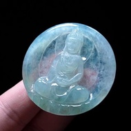 【屬羊本命佛】冰種翡翠精雕大日如來佛 | 天然緬甸玉翡翠A貨