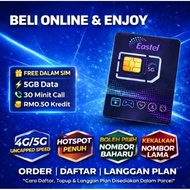 Simkad Eastel Data Besar 300GB/500GB/700GB/999GB