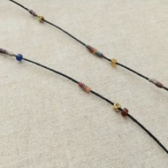 苧麻老琉璃珠彩繩( 三色可選)