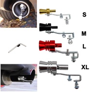 ZK Universal Simulator Whistler Exhaust Fake Turbo Whistle Pipe Sound Muffler Blow Off Car Styling Tunning Red S/M/L/XL