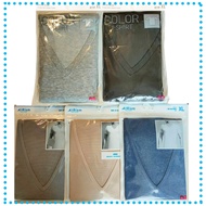 [UNIQLO] UNIQLO Underwear AIRism Men's uniqloV Collar T-Shirt Short T Sleeve Cool Sensation Clothes