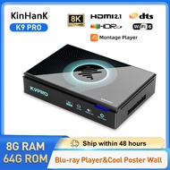K9 Pro Streaming 8k Blu Ray Player Android Tv Box With Montage Player Hdd Player Hdr10+ Rk3588s Wifi