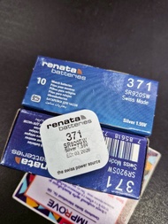 ถ่านนาฬิกา Renata 371 SR920SW Batteries - 1.55V Silver Oxide 371 Watch Battery  ถ่านกระดุม