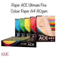 ACE A4 COLOUR PAPER 80GSM 450 SHEETS / A4 KERTAS WARNA 80GSM 450'S