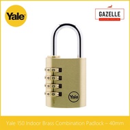 Yale Indoor Solid Brass Combination Padlock - 40mm