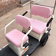 Elderly Scooter Offer Discount Universal 3 Wheeler Ebike Soft Comfort Backrest & Seat Cushion Cover 