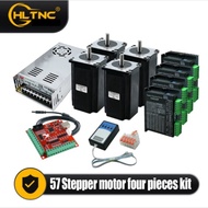Sales Nema 23 Stepper Motor Kit 4Axis 1.2/2/2.2/2.5/3Nm +4pcs DM556P Driver +350W 36V Power Supply+I