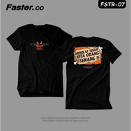 FASTER GANK || T-shirt Faster Gank KATA KATA KATA FSTR 08 || T-shirt WORDS REFUSES WE ARE FUN PEOPLE