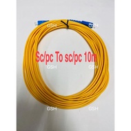 SC/PC TO SC/PC FIBER OPTIC PATCH CABLE 10M(Unifi)