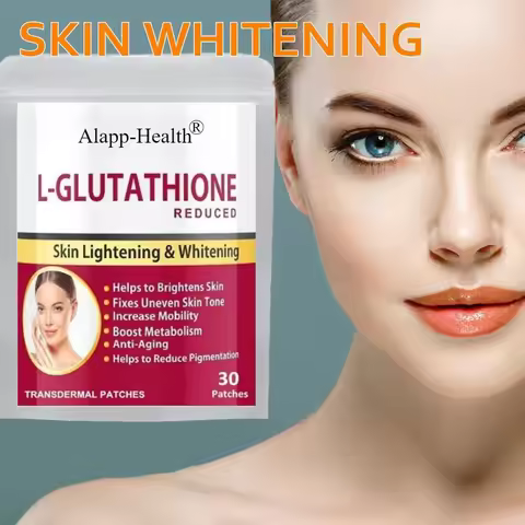 30 Patches L-glutathione Transdermal Patches Skin Whitening And Lightening With Vitamin C & E, Bioti