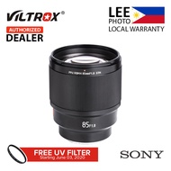 Viltrox PFU RBMH 85mm f/1.8 STM Lens for Sony E Mount Full Frame FF Camera (Lee Photo) with warranty