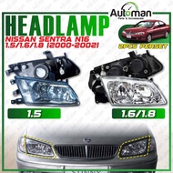 Nissan Sentra N16 1.6/1.8 1.5 2000 - 2002 Front Headlamp Head Lamp Light (No Bulb)