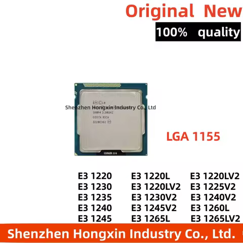 1pcs Used Xeon E3 1230V2 E3 1220 1230 1240 1225 1245 1270 1275 1280 1290 CPU 1265LV2 3.3GHz 4-Core C