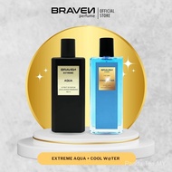 BRAVEN Minyak Wangi Lelaki Perfume For Man Perfum Parfum Combo Buy 2 [Extreme Aqua + Cool W@ter]