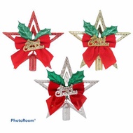 Christmas Tree Tops-Christmas Tree Star Tops Small Ribbons-Christmas Tree Accessories