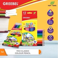 Greebel Colored Pencils 12 Classic Colors Pensil Warna Pensel Warna Colour Pencil Set