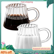2 Pcs Glass Pitcher, Wave Shaped Glass Creamer Pitcher, Glass Tea Pitcher, Coffee Milk Creamer Pitch