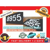 Car Number Plate Crystal Custom Made #NOMBOR PLATE KERETA -1 pc