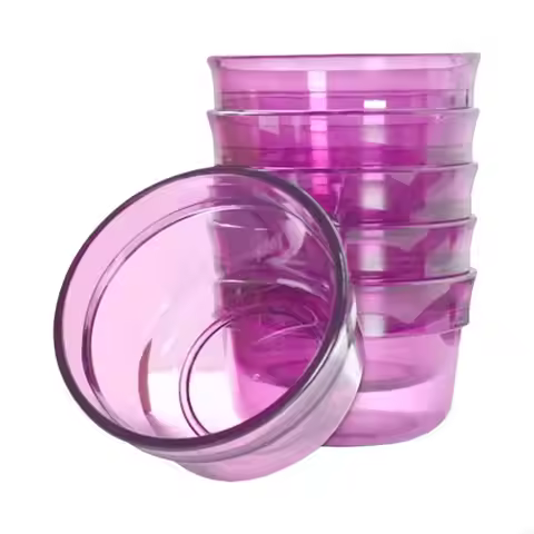 Pack Of 6 Transparent 200ml Coffee Tasting Bowls Ceramic Brewing Cups For Precise Measurement P9YB