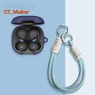 For Beats Powerbeats Pro 2 Case Solid Color Lanyard Pendant Silicone Soft Case Suitable for Beats Po