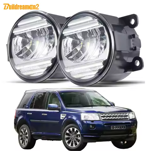 2 X Car Fog Light Assembly DRL For Land Rover Freelander 2 LR2 FA_ 2006-2014 30W H11 LED Fog Daytime