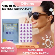 Eelhoe Sunblock Detection Patch Uv Protection Sticker Summer Outdoor Uv Protection Skin and Body Protection Discoloration Sticker