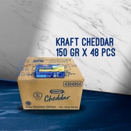 (1 box) Kraft Cheddar (150 gr x 48 pcs) Kraft Cheese Processed Cheddar Cheese