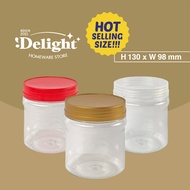 [SP8089]H130 x W98mm PET jar bottle plastic container biscuit jar biskut container biskut jar 饼干罐 罐子