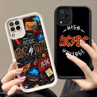 Q-7 ACDC Band Black white Case for Samsung Galaxy A12 M12 F12 5G