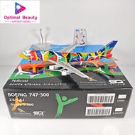 SQ Wings L2022 1: 200 South African Airlines B747-300 ZS-SAJ Alloy Aircraft Model