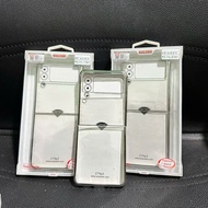(exhaust) Samsung ZFlip3 z flip 3 5G hard case with glossy border (Silver) (999)