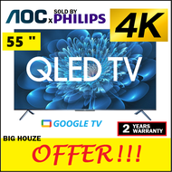 AOC 55 Inch Android Tv Google Tv QLED 4k HDR 55U8030/68T