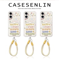 Colorful letter smiley face Card Holder Soft Case hp IPhone 11 13 X XR XS 12 14 15 16 PRO MAX 7 8 7+