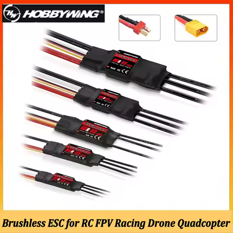 HOBBYWING Skywalker V2 100A 80A 60A 50A 40A 30A 15A T/XT60 Brushless ESC Speed Controler for RC FPV 
